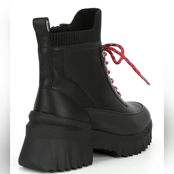 Nurture Whitney water resistant waterproof lace up platform boot red laces 5.5 - Picture 2 of 11